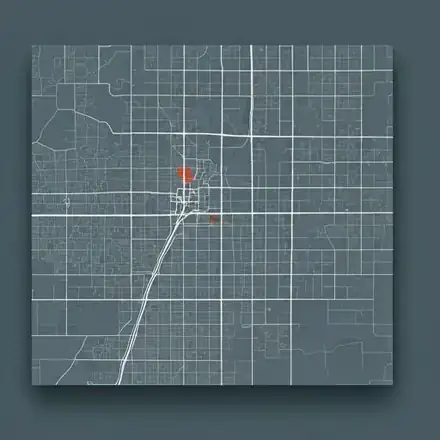 Clean, minimalist map illustration of Maple Grove, Minnesota, featuring subtle topographical lines and architectural
